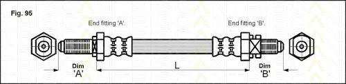 TRISCAN 815016224 Гальмівний шланг