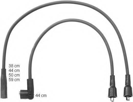 BERU ZEF1058 Комплект дротів запалювання