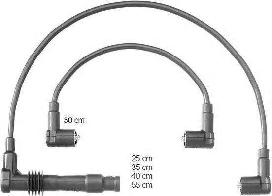 OPEL 16 12 506 Комплект дротів запалювання