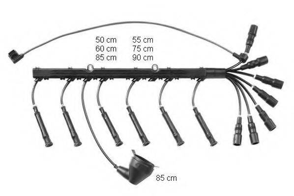 BERU ZEF1236 Комплект дротів запалювання