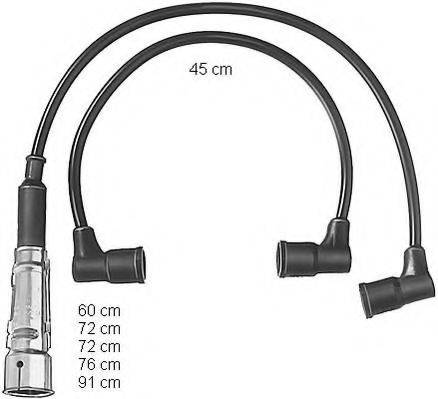BERU ZEF464 Комплект дротів запалювання