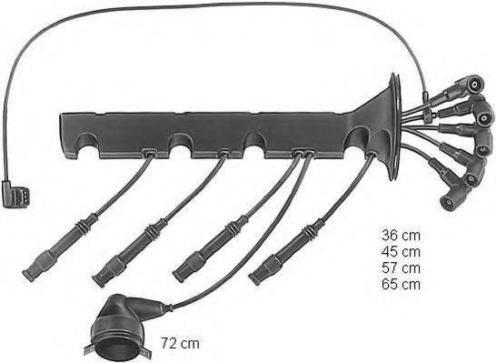BMW 12 12 1 717 646 Комплект дротів запалювання