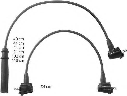 BERU ZEF911 Комплект дротів запалювання