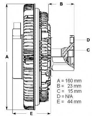 BERU LK052 Зчеплення, вентилятор радіатора