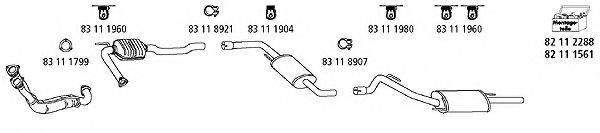 HJS VW1298 Система випуску ОГ