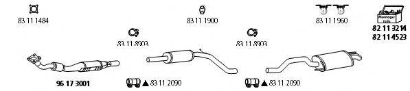 HJS VW1475 Система випуску ОГ