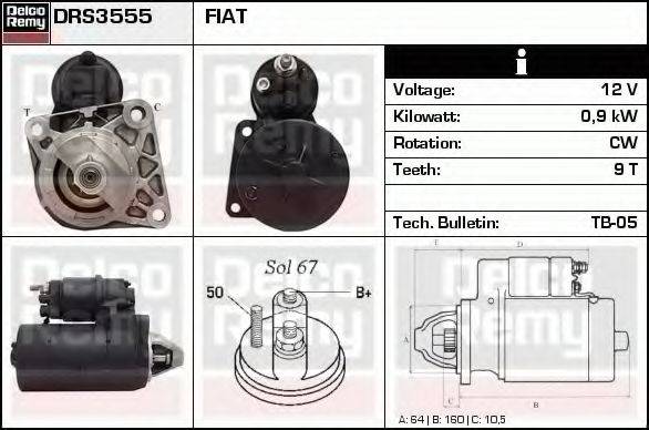 DELCO REMY DRS3555