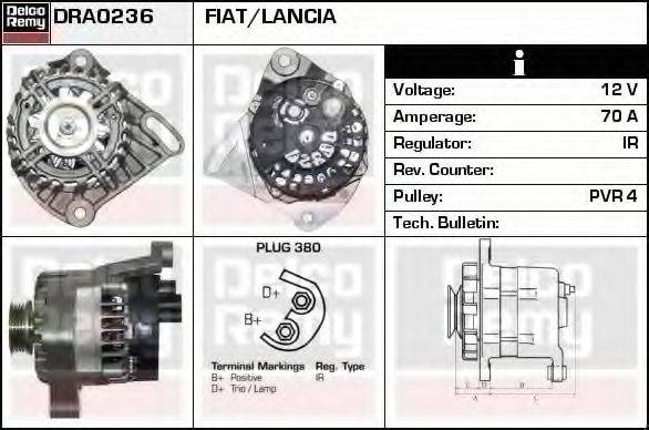 DELCO REMY DRA0236 Генератор