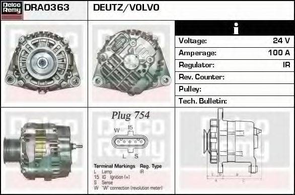 DELCO REMY DRA0363