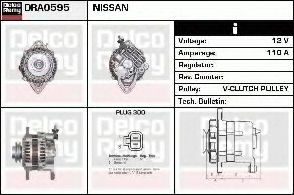 DELCO REMY DRA0595 Генератор