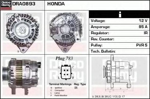 HONDA AHGA77 Генератор