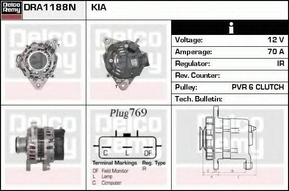 DELCO REMY DRA1188N