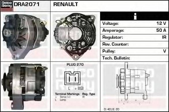 DELCO REMY DRA2071