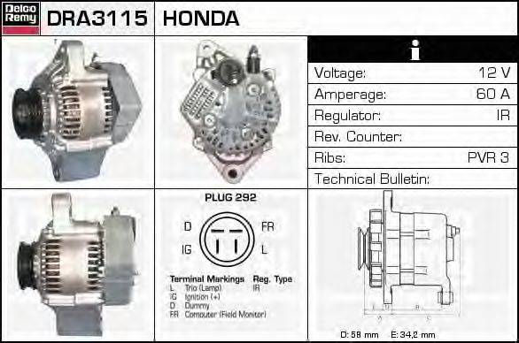 HONDA 31100-PE7-660 Генератор
