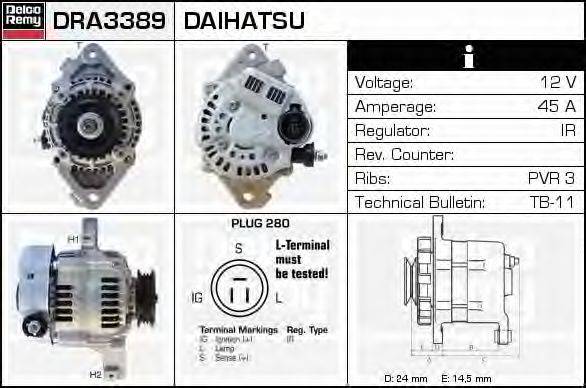 DELCO REMY DRA3389