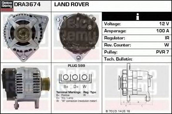 DELCO REMY DRA3674