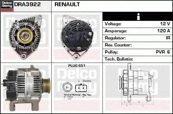 DELCO REMY DRA3922