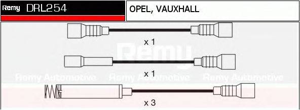 DELCO REMY DRL254 Комплект дротів запалювання
