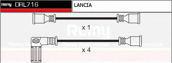 DELCO REMY DRL716 Комплект дротів запалювання