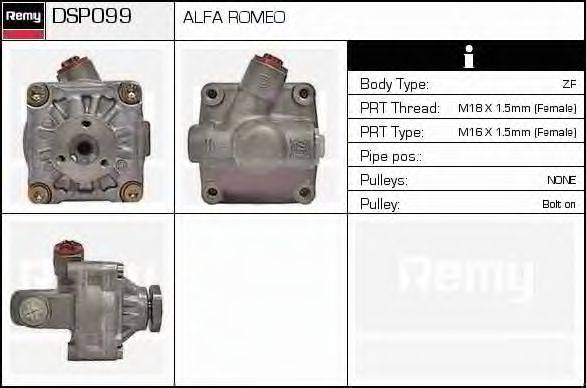 DELCO REMY DSP099 Гідравлічний насос, кермо