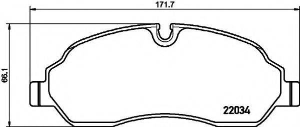 FORD 1840479 Комплект гальмівних колодок, дискове гальмо