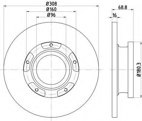 FORD 1783910 гальмівний диск