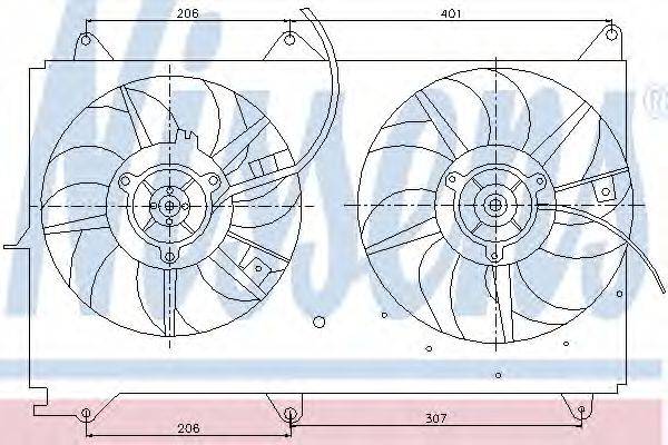 TOYOTA 16711-27110 Вентилятор, охолодження двигуна