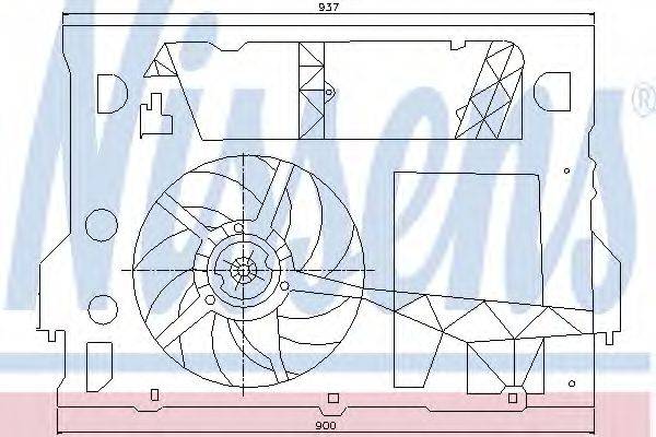 RENAULT 7701206691 Кронштейн, вентилятор радіатора