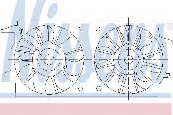 NISSENS 85461 Вентилятор, охолодження двигуна