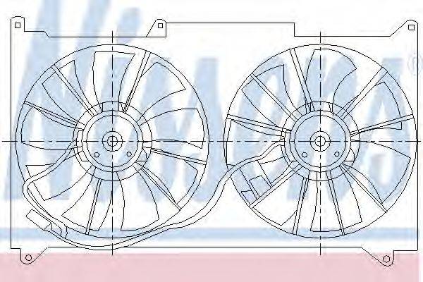 LEXUS 16361-46080 Вентилятор, охолодження двигуна