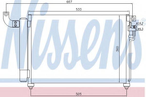 NISSENS 940003 Конденсатор, кондиціонер