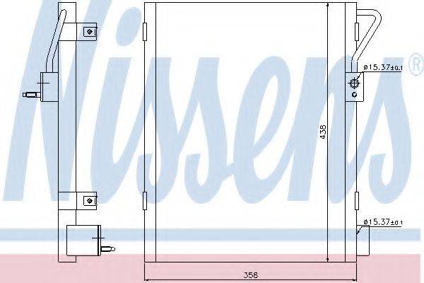 NISSENS 940019 Конденсатор, кондиціонер