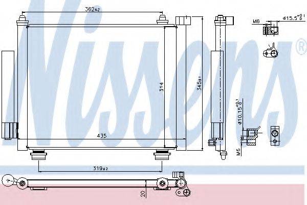 OPEL 95310-84EA0 Конденсатор, кондиціонер