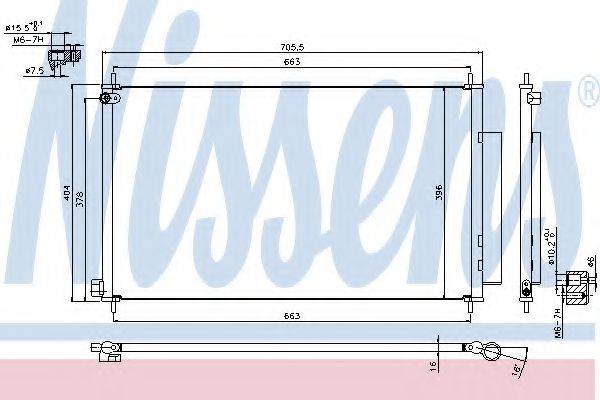 NISSENS 940354 Конденсатор, кондиціонер