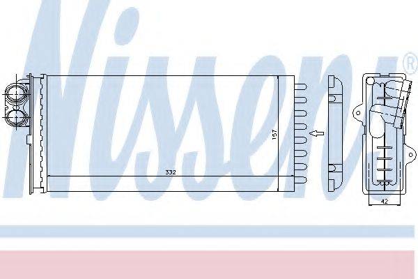 NISSAN 9161465 Теплообмінник, опалення салону