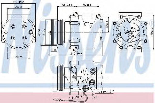 DELPHI TSP0159287 Компресор, кондиціонер