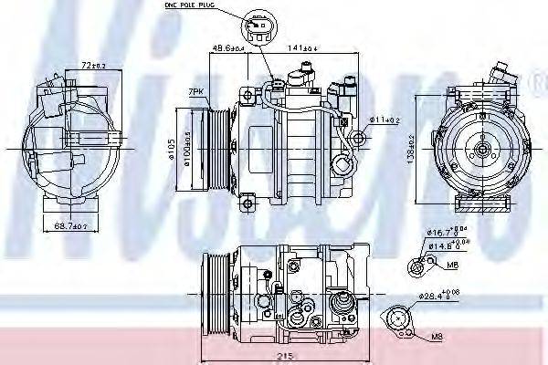 MERCEDES-BENZ A0032308811 Компресор, кондиціонер