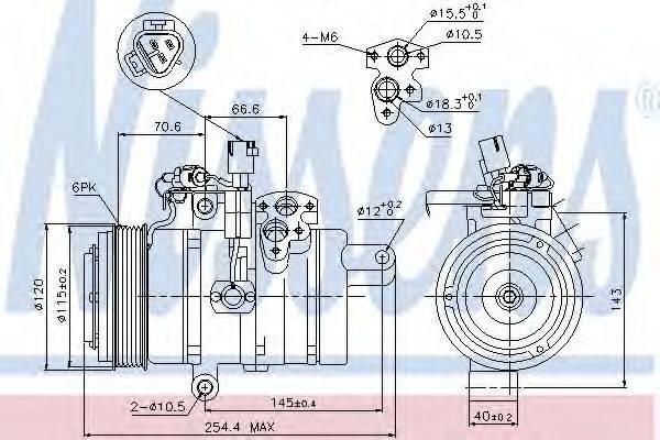 TOYOTA 88320-6A111 Компресор, кондиціонер