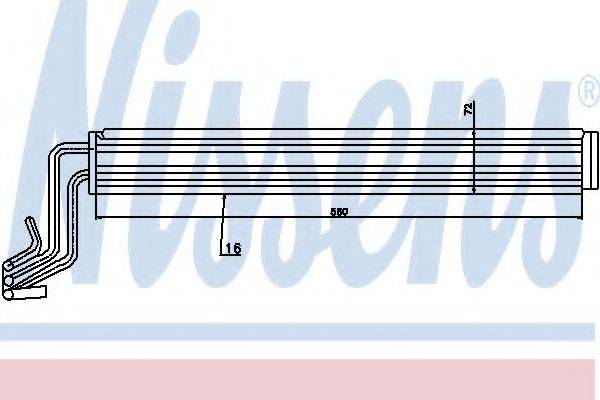 NISSENS 90633 Олійний радіатор, рульове керування