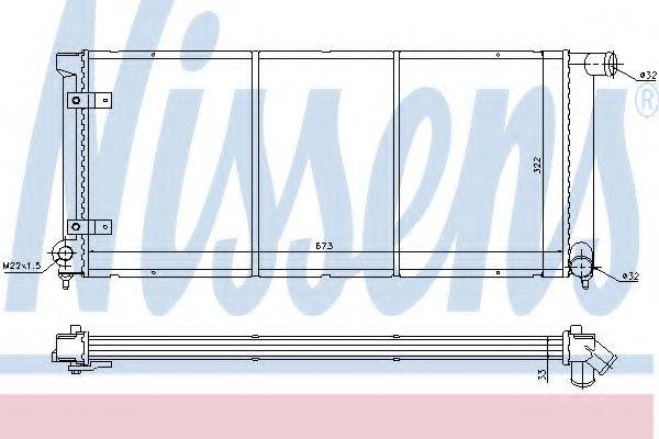 NISSENS 65175 Радіатор, охолодження двигуна