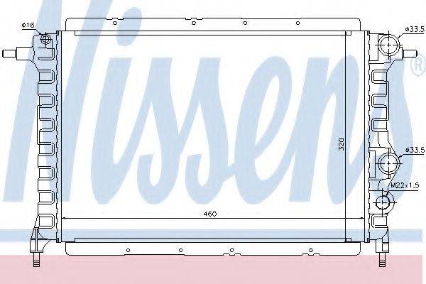 NISSENS 63959 Радіатор, охолодження двигуна