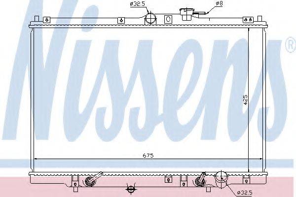 NISSENS 63346 Радіатор, охолодження двигуна