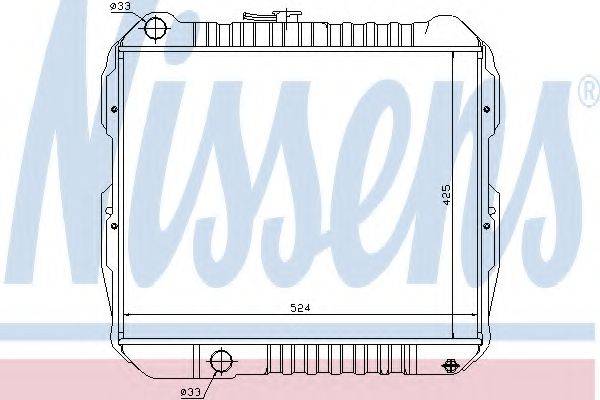 NISSENS 64614 Радіатор, охолодження двигуна