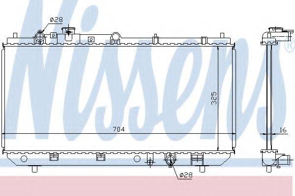 NISSENS 62403 Радіатор, охолодження двигуна