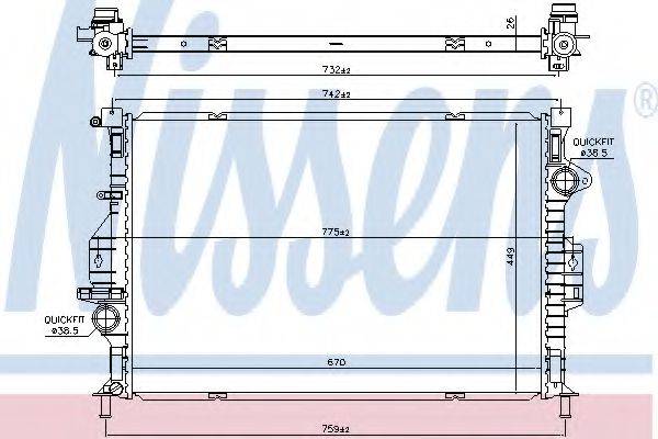 FORD 1786804 Радіатор, охолодження двигуна