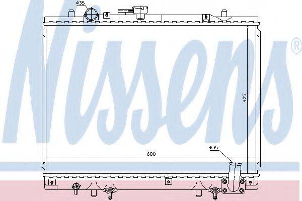 NISSENS 628974 Радіатор, охолодження двигуна