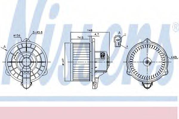 FORD 6M3418527DA Вентилятор салону