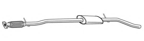 EEC EFT685 Середній глушник вихлопних газів