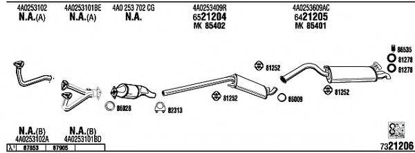 WALKER AD25149 Система випуску ОГ