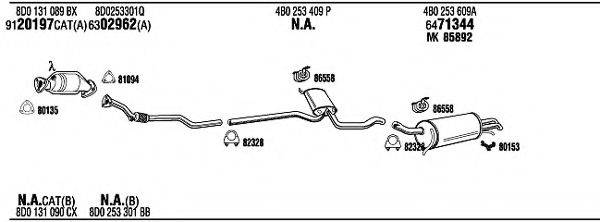 WALKER AD25167 Система випуску ОГ